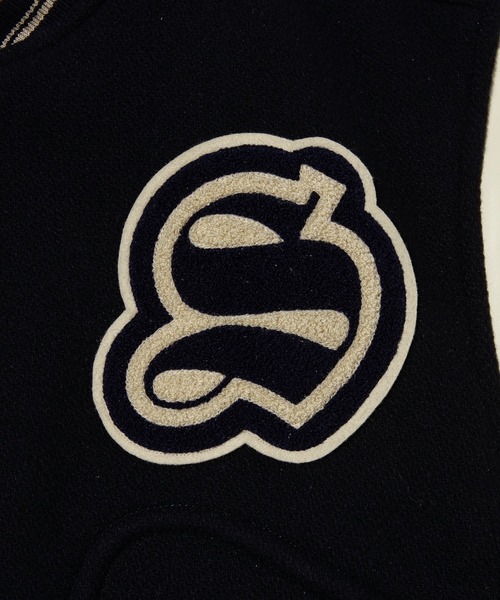 OUAT(オーユーエーティー)の「WOOL VARSITY JACKET(その他アウター・メンズ・ネイビー・1/2)」の8枚目の写真