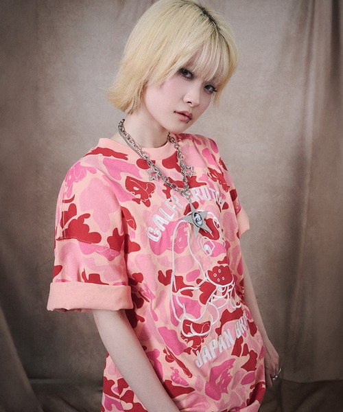 GALFY(ガルフィー)の「【GALFY/ガルフィー】カモかも!Tee(Tシャツ/カットソー・メンズ・ピンク系/ブラック系/グリーン系・XL/L/M)」の3枚目の写真