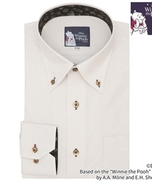 TOKYO SHIRTS | 【くまのプーさん】形態安定ノンアイロン ボタンダウン 長袖ビジネスワイシャツ(ビジネスシャツ)