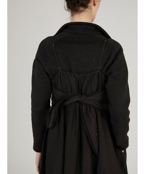 crinkle crinkle crinkle（クリンクルクリンクルクリンクル）の「【crinkle crinkle crinkle】embroidey chief cami onepiece/エンブロイダリーチーフキャミワンピース（ワンピース・レディース・ホワイト/ブラック・FREE）」の8枚目の写真