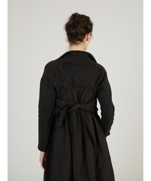 crinkle crinkle crinkle（クリンクルクリンクルクリンクル）の「【crinkle crinkle crinkle】embroidey chief cami onepiece/エンブロイダリーチーフキャミワンピース（ワンピース・レディース・ホワイト/ブラック・FREE）」の5枚目の写真