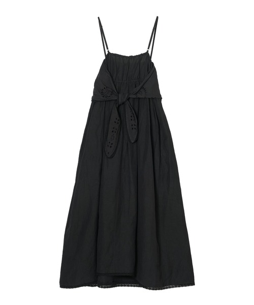 crinkle crinkle crinkle（クリンクルクリンクルクリンクル）の「【crinkle crinkle crinkle】embroidey chief cami onepiece/エンブロイダリーチーフキャミワンピース（ワンピース・レディース・ホワイト/ブラック・FREE）」の19枚目の写真
