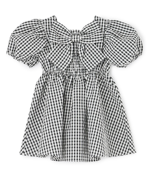 petit main（プティマイン）の「【リンク】袖パフペプラムワンピース（シャツワンピース・キッズ・ブルー/ブラック・120cm/110cm/100cm/90cm/80ｃｍ/130cm）」の12枚目の写真