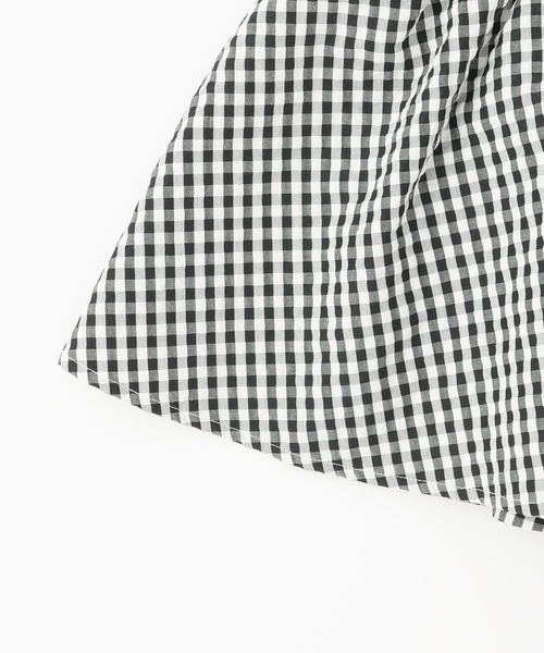 petit main（プティマイン）の「【リンク】袖パフペプラムワンピース（シャツワンピース・キッズ・ブルー/ブラック・120cm/110cm/100cm/90cm/80ｃｍ/130cm）」の8枚目の写真