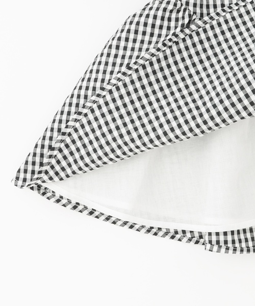 petit main（プティマイン）の「【リンク】袖パフペプラムワンピース（シャツワンピース・キッズ・ブルー/ブラック・120cm/110cm/100cm/90cm/80ｃｍ/130cm）」の7枚目の写真