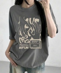 pyornim（ピョルニム）の「【26年春夏新作】【綿100%】アートグラフィック半袖 BIG Tシャツ　ユニセックス　オーバーサイズ（Tシャツ/カットソー）」