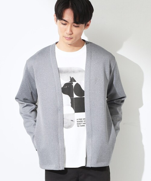 THE SHOP TK （ザ ショップ ティーケー ）の「スエードタッチカーディガン 洗濯機OK（カーディガン/ボレロ・メンズ・グレー・02/03/04）」の12枚目の写真