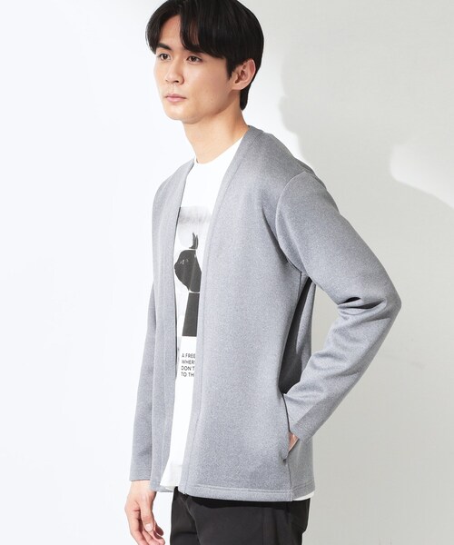 THE SHOP TK （ザ ショップ ティーケー ）の「スエードタッチカーディガン 洗濯機OK（カーディガン/ボレロ・メンズ・グレー・02/03/04）」の11枚目の写真