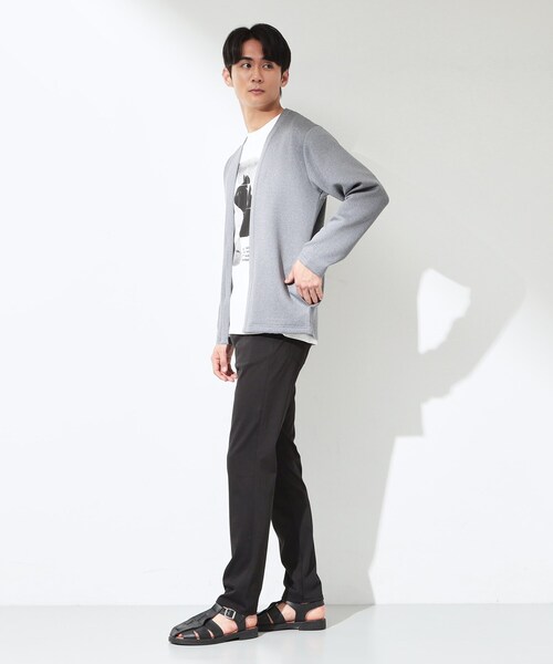 THE SHOP TK （ザ ショップ ティーケー ）の「スエードタッチカーディガン 洗濯機OK（カーディガン/ボレロ・メンズ・グレー・02/03/04）」の10枚目の写真