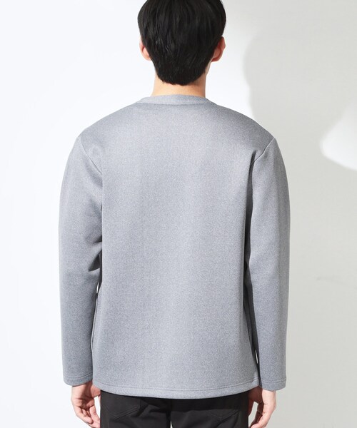 THE SHOP TK （ザ ショップ ティーケー ）の「スエードタッチカーディガン 洗濯機OK（カーディガン/ボレロ・メンズ・グレー・02/03/04）」の2枚目の写真