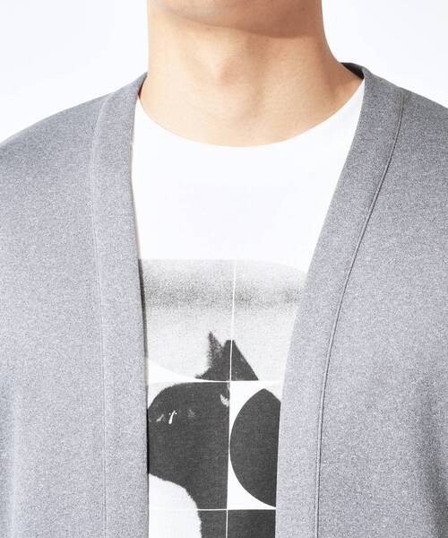THE SHOP TK （ザ ショップ ティーケー ）の「スエードタッチカーディガン 洗濯機OK（カーディガン/ボレロ・メンズ・グレー・02/03/04）」の16枚目の写真