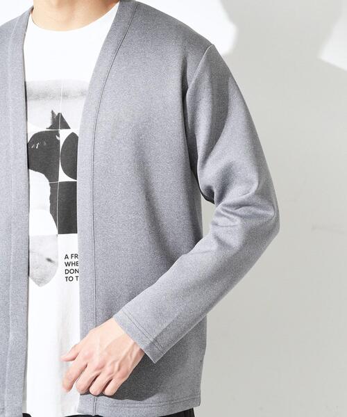 THE SHOP TK （ザ ショップ ティーケー ）の「スエードタッチカーディガン 洗濯機OK（カーディガン/ボレロ・メンズ・グレー・02/03/04）」の15枚目の写真