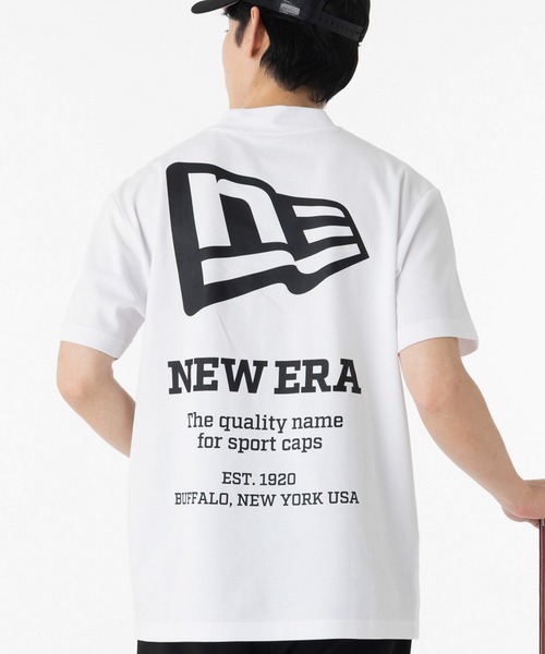 ニューエラゴルフ モックネック半袖Tシャツ ボックスロゴ ONSPOTZ別注