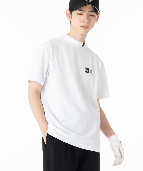 NEW ERA(ニューエラ)の「ニューエラゴルフ モックネック半袖Tシャツ ボックスロゴ ONSPOTZ別注(ポロシャツ・メンズ・グレー/ブラック/ホワイト・L/S/M/XXL/XL)」の7枚目の写真