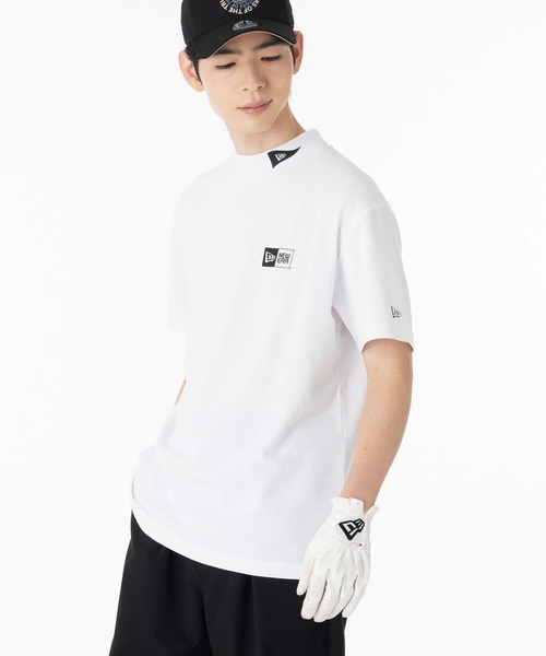 NEW ERA(ニューエラ)の「ニューエラゴルフ モックネック半袖Tシャツ ボックスロゴ ONSPOTZ別注(ポロシャツ・メンズ・グレー/ブラック/ホワイト・L/S/M/XXL/XL)」の5枚目の写真
