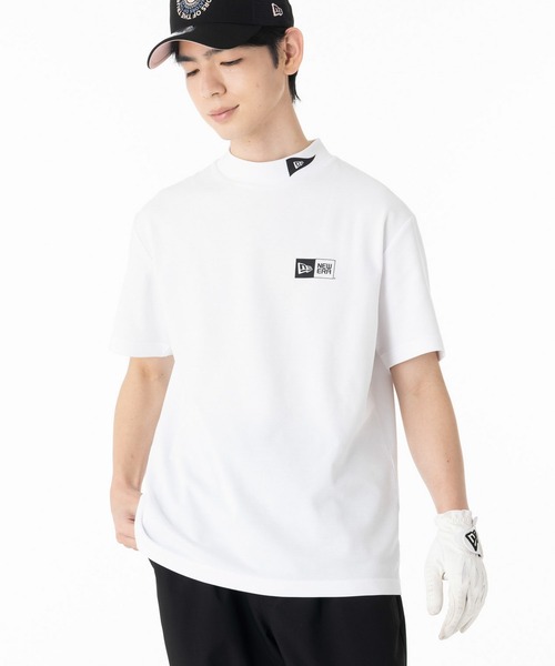 NEW ERA(ニューエラ)の「ニューエラゴルフ モックネック半袖Tシャツ ボックスロゴ ONSPOTZ別注(ポロシャツ・メンズ・グレー/ブラック/ホワイト・L/S/M/XXL/XL)」の4枚目の写真