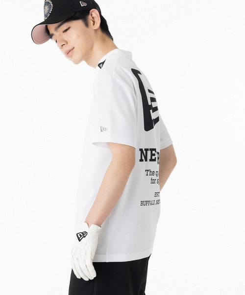 NEW ERA(ニューエラ)の「ニューエラゴルフ モックネック半袖Tシャツ ボックスロゴ ONSPOTZ別注(ポロシャツ・メンズ・グレー/ブラック/ホワイト・L/S/M/XXL/XL)」の6枚目の写真