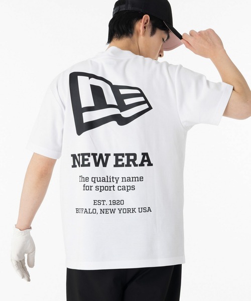 NEW ERA(ニューエラ)の「ニューエラゴルフ モックネック半袖Tシャツ ボックスロゴ ONSPOTZ別注(ポロシャツ・メンズ・グレー/ブラック/ホワイト・L/S/M/XXL/XL)」の8枚目の写真