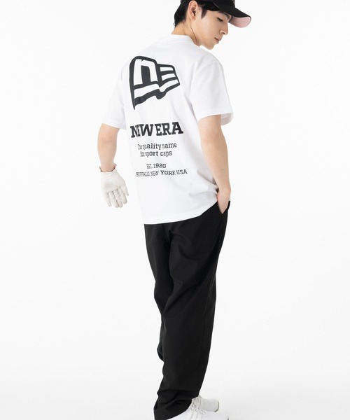 NEW ERA(ニューエラ)の「ニューエラゴルフ モックネック半袖Tシャツ ボックスロゴ ONSPOTZ別注(ポロシャツ・メンズ・グレー/ブラック/ホワイト・L/S/M/XXL/XL)」の9枚目の写真