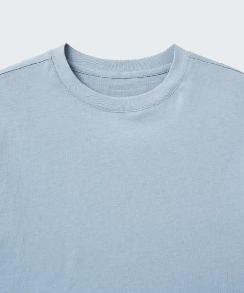 MUSINSA STANDARD KIDS（ムシンサスタンダードキッズ）の「リラックストクロップTシャツ[ブルーグレー]（Tシャツ/カットソー・レディース・その他・110/120/130/140/150/160）」の5枚目の写真