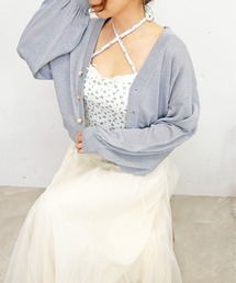 FUN（ファン）の「ラメマルチボタンカーデ（カーディガン/ボレロ）」