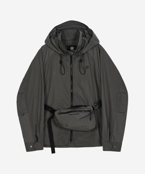 KALAPATTHAR(カラパタール)の「Light Weight Holographic Detachable Windbreaker - GRAY(ナイロンジャケット・メンズ・その他・LARGE/MEDIUM)」の4枚目の写真