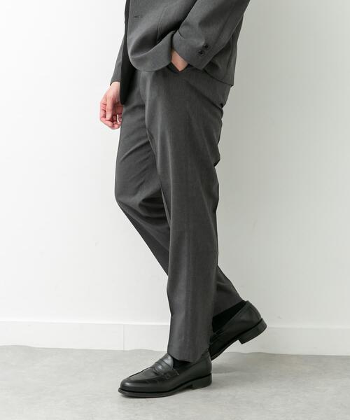 URBAN RESEARCH DOORS（アーバンリサーチドアーズ）の「LIFE STYLE TAILOR　リネンライクコンフォータブルパンツ（スーツパンツ・メンズ・グレー/ブラウン系その他/ブルー系その他・SMALL/X-LARGE/LARGE/MEDIUM）」の2枚目の写真