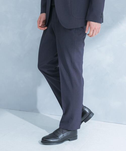 LIFE STYLE TAILOR リネンライクコンフォータブルパンツ(スーツパンツ LIFE STYLE TAILOR リネンライクコンフォータブルパンツ(スーツパンツ