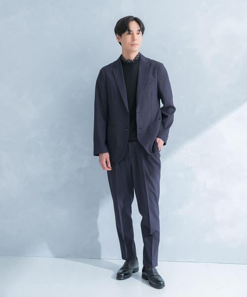 LIFE STYLE TAILOR リネンライクコンフォータブルパンツ（スーツパンツ