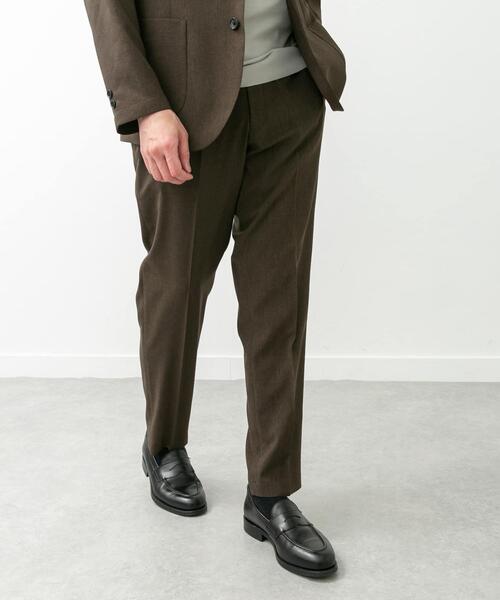 URBAN RESEARCH DOORS（アーバンリサーチドアーズ）の「LIFE STYLE TAILOR　リネンライクコンフォータブルパンツ（スーツパンツ・メンズ・グレー/ブラウン系その他/ブルー系その他・SMALL/X-LARGE/LARGE/MEDIUM）」の17枚目の写真