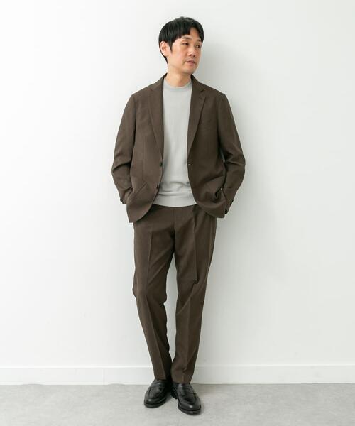 URBAN RESEARCH DOORS（アーバンリサーチドアーズ）の「LIFE STYLE TAILOR　リネンライクコンフォータブルパンツ（スーツパンツ・メンズ・グレー/ブラウン系その他/ブルー系その他・SMALL/X-LARGE/LARGE/MEDIUM）」の18枚目の写真
