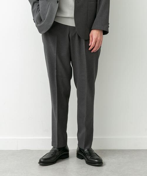 LIFE STYLE TAILOR リネンライクコンフォータブルパンツ（スーツパンツ