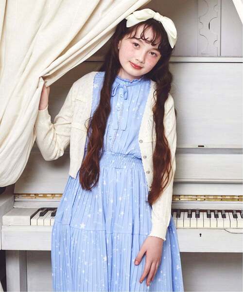 mezzo piano Junior（メゾピアノジュニア）の「袖リボンカーディガン