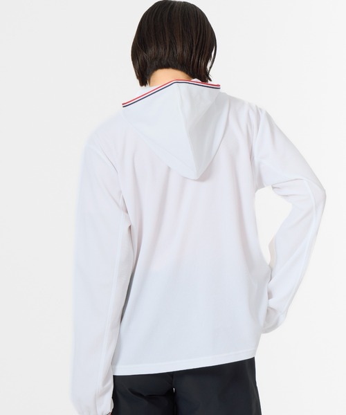 le coq sportif(ルコックスポルティフ)の「ルコックスポルティフ ヘランカUVカットシャツパーカー(パーカー・レディース・ホワイト/ネイビー・M/L/XL)」の11枚目の写真