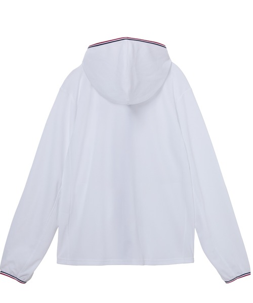 le coq sportif(ルコックスポルティフ)の「ルコックスポルティフ ヘランカUVカットシャツパーカー(パーカー・レディース・ホワイト/ネイビー・M/L/XL)」の5枚目の写真