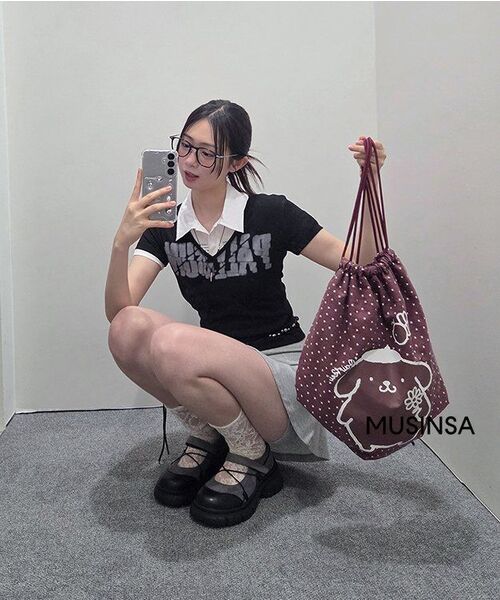 CHAAKAN(チャカン靴)の「エルク メリージェーン スニーカー PMSDR3g6206(スニーカー・レディース・ブラック/グレー・22.5cm/23cm/23.5cm/24cm/24.5cm/25cm)」の11枚目の写真