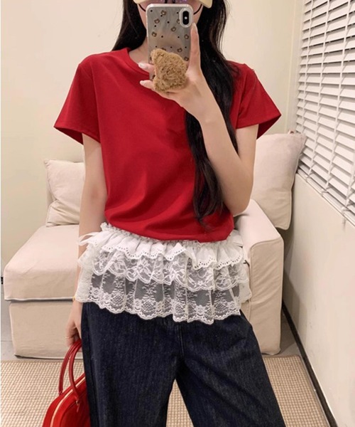 shyam inspiration（シャムインスピレーション）の「フリルレースマルチウェイベルト/ラップスカート（スカート・レディース・ホワイト・F）」の4枚目の写真