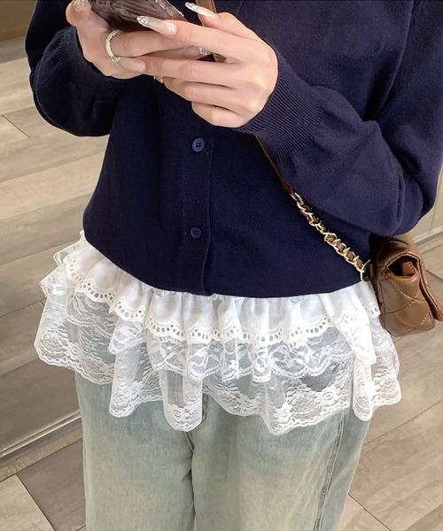 shyam inspiration（シャムインスピレーション）の「フリルレースマルチウェイベルト/ラップスカート（スカート・レディース・ホワイト・F）」の10枚目の写真