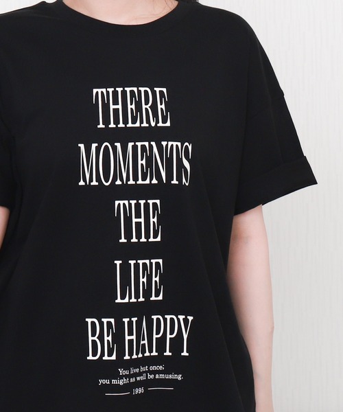 libelle more(リベル モア)の「【接触冷感】USAコットンBIGロゴプリントTシャツ(Tシャツ/カットソー・レディース・ブラック/オフホワイト/サックスブルー/グレイッシュベージュ・M/L)」の17枚目の写真