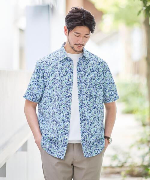 TAKEO KIKUCHI（タケオキクチ）の「リップル小花シャツ（シャツ/ブラウス・メンズ・ネイビー系7/ブルー系その他2/ワイン系1・02/04/03）」の13枚目の写真
