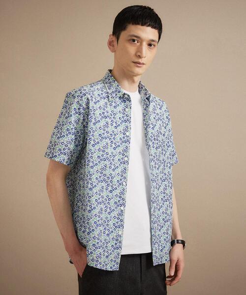 TAKEO KIKUCHI（タケオキクチ）の「リップル小花シャツ（シャツ/ブラウス・メンズ・ネイビー系7/ブルー系その他2/ワイン系1・02/04/03）」の4枚目の写真