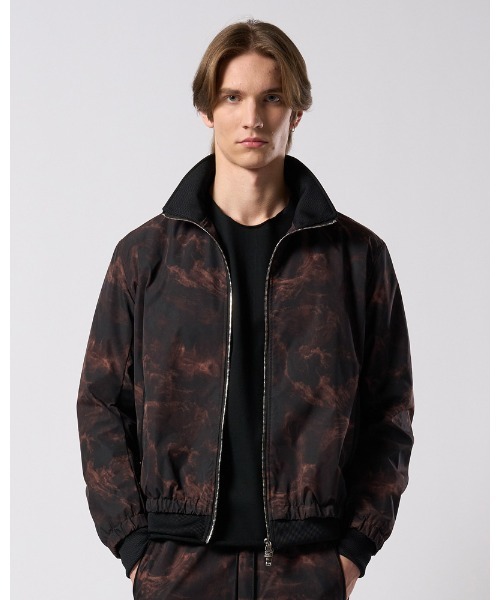 wjk(ダヴルジェイケイ)の「puckering track jacket(ブルゾン・メンズ・ライトグレー/ブラック/ブラック系その他・SMALL/MEDIUM/LARGE/X-LARGE)」の6枚目の写真