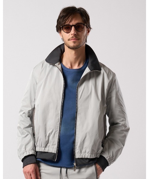 wjk(ダヴルジェイケイ)の「puckering track jacket(ブルゾン・メンズ・ライトグレー/ブラック/ブラック系その他・SMALL/MEDIUM/LARGE/X-LARGE)」の11枚目の写真