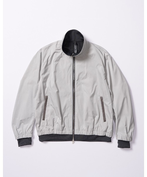 wjk(ダヴルジェイケイ)の「puckering track jacket(ブルゾン・メンズ・ライトグレー/ブラック/ブラック系その他・SMALL/MEDIUM/LARGE/X-LARGE)」の10枚目の写真