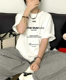 【大人カジュアル】プリントロゴTシャツ