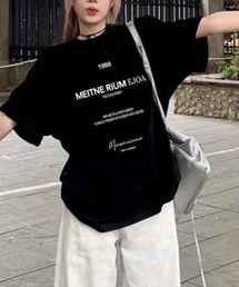 【大人カジュアル】プリントロゴTシャツ