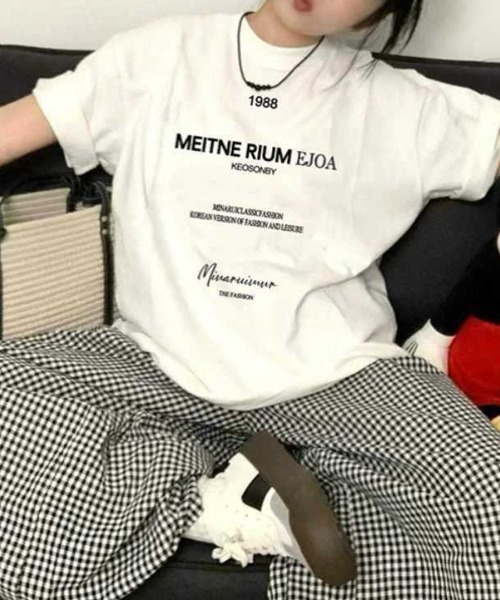 SallyLunn(サリーラン)の「【大人カジュアル】プリントロゴTシャツ(Tシャツ/カットソー・レディース・ホワイト/ブラック/グレー・MEDIUM/LARGE)」の13枚目の写真