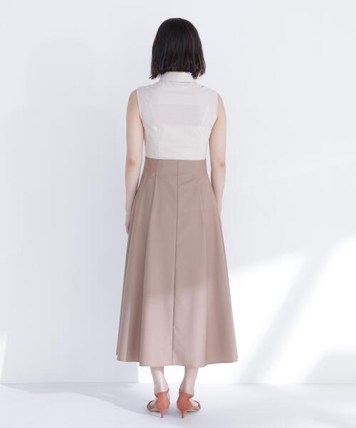 NATURAL BEAUTY BASIC(ナチュラルビューティーベーシック)の「ポロカラードッキングワンピース(ワンピース・レディース・ベージュ系その他/ブラック系その他2・P/S/MEDIUM)」の19枚目の写真