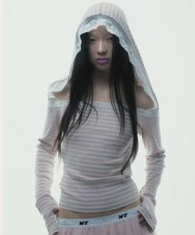neith.（ネイス）の「neith./ネイス/Veil Border Tops（Tシャツ/カットソー）」