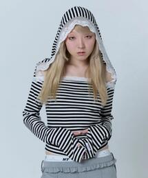 neith.（ネイス）の「neith./ネイス/Veil Border Tops（Tシャツ/カットソー）」